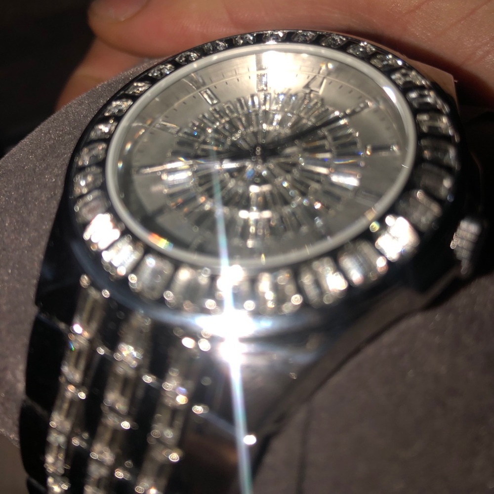 Bulova silver watch
